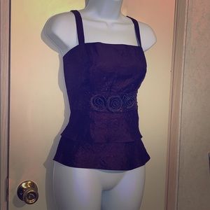Dressy rose accent top with matching bolero